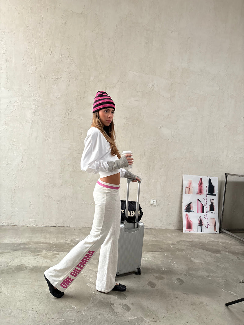 SUPER LOW-RISE SWEAT PANTS