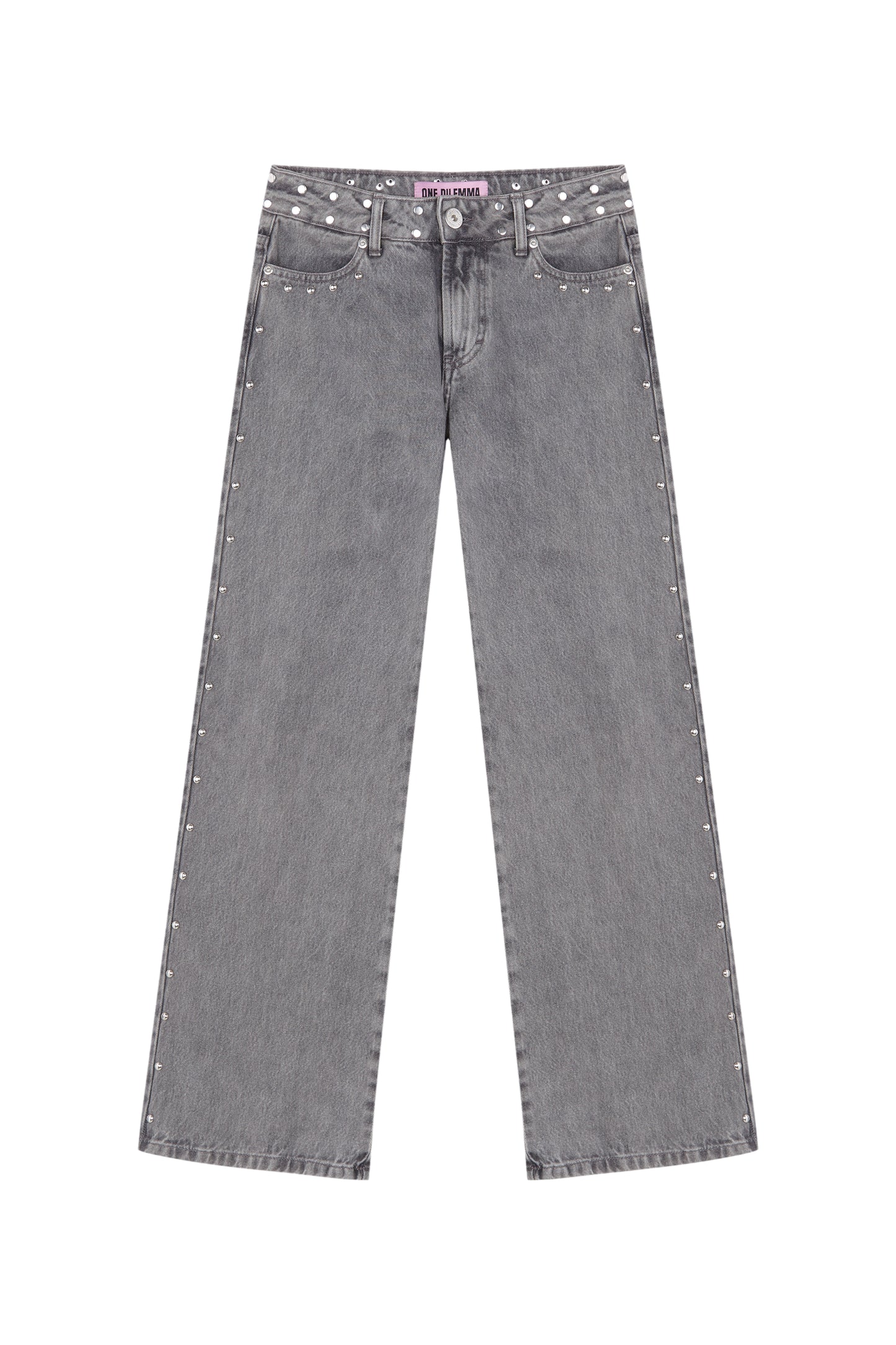 GREY JEANS PINK STAR