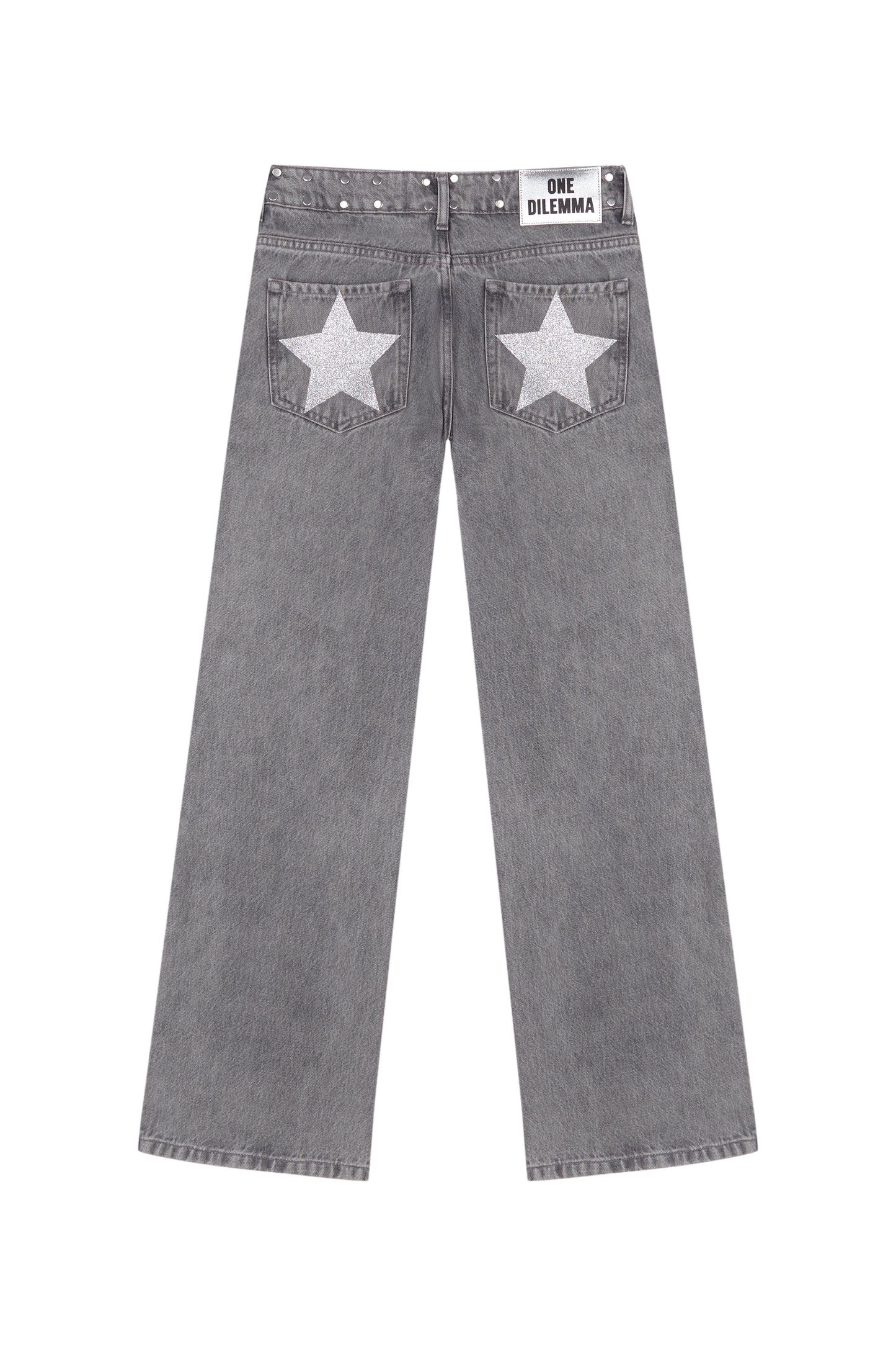 GREY JEANS SHINY STAR