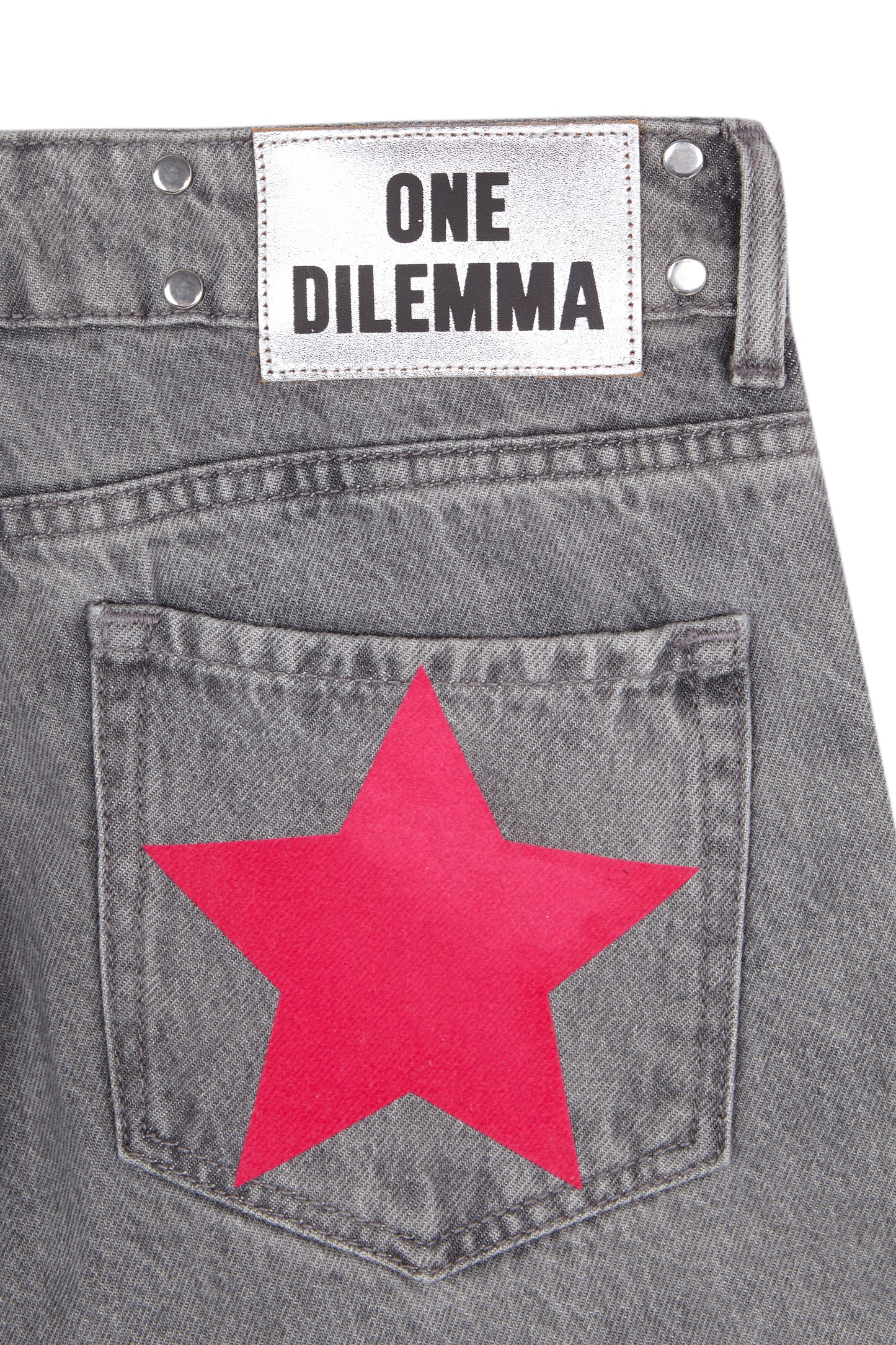GREY JEANS PINK STAR