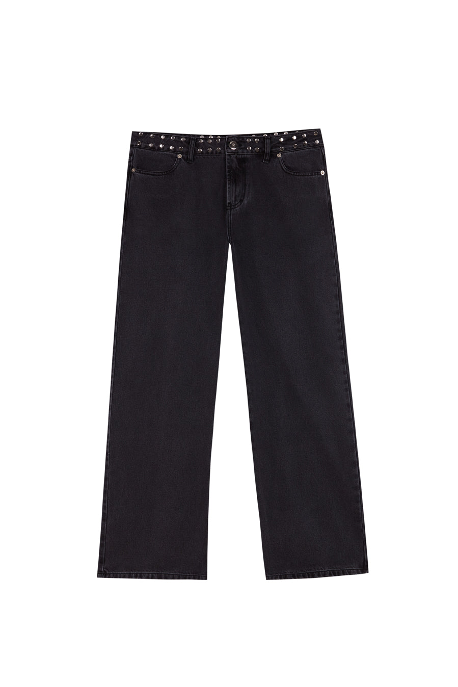 Black jeans pink star