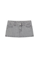 Mini-skirt silver sequins stars