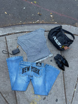 ELSA BLACK WASHED LEATHER BAG x NÚNOO