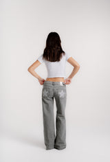 GREY JEANS SHINY STAR