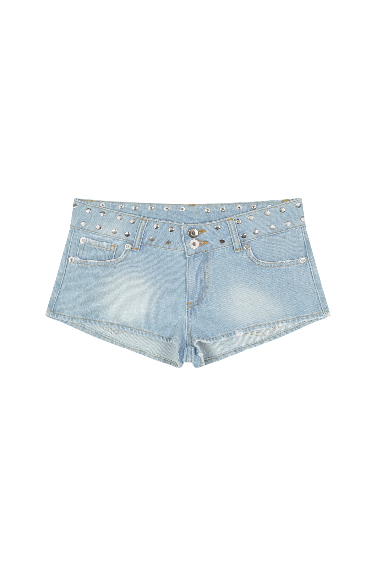 Mini-short blue patches