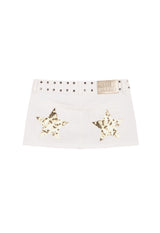 Mini-skirt gold sequins