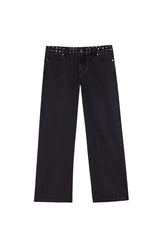 BLACK JEANS RED STAR