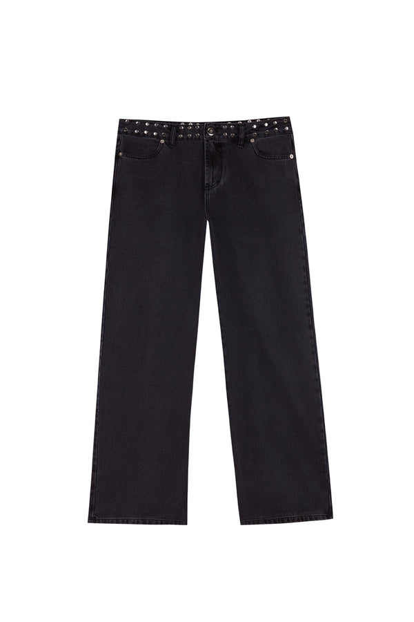 BLACK JEANS RED STAR