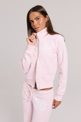 Miss Pink Zipper Crewneck