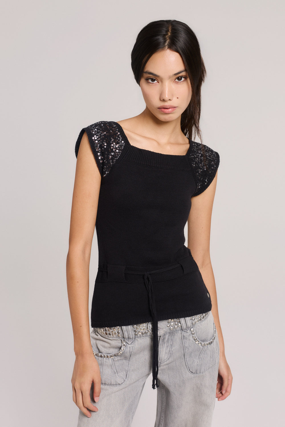 Midnight Sequins Top