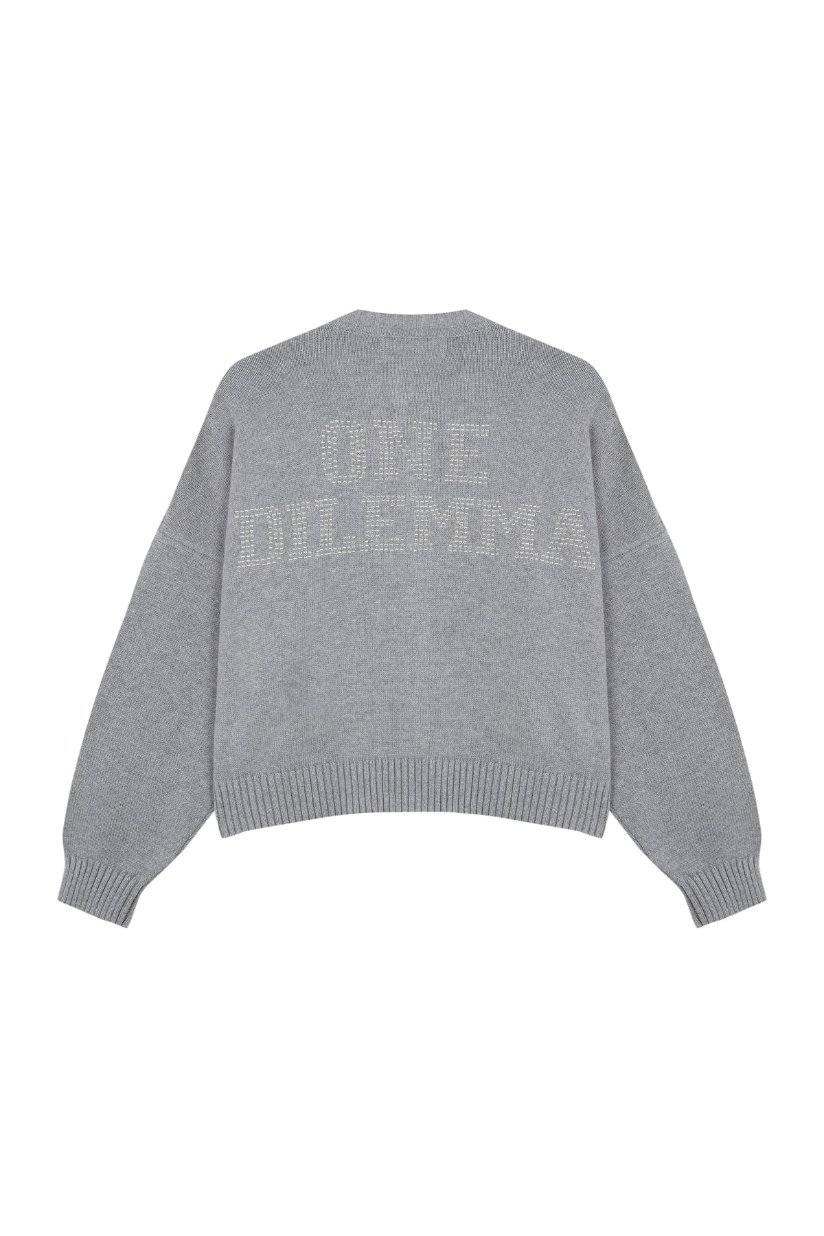GREY SHINY CARDIGAN