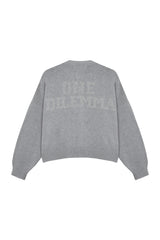 GREY SHINY CARDIGAN