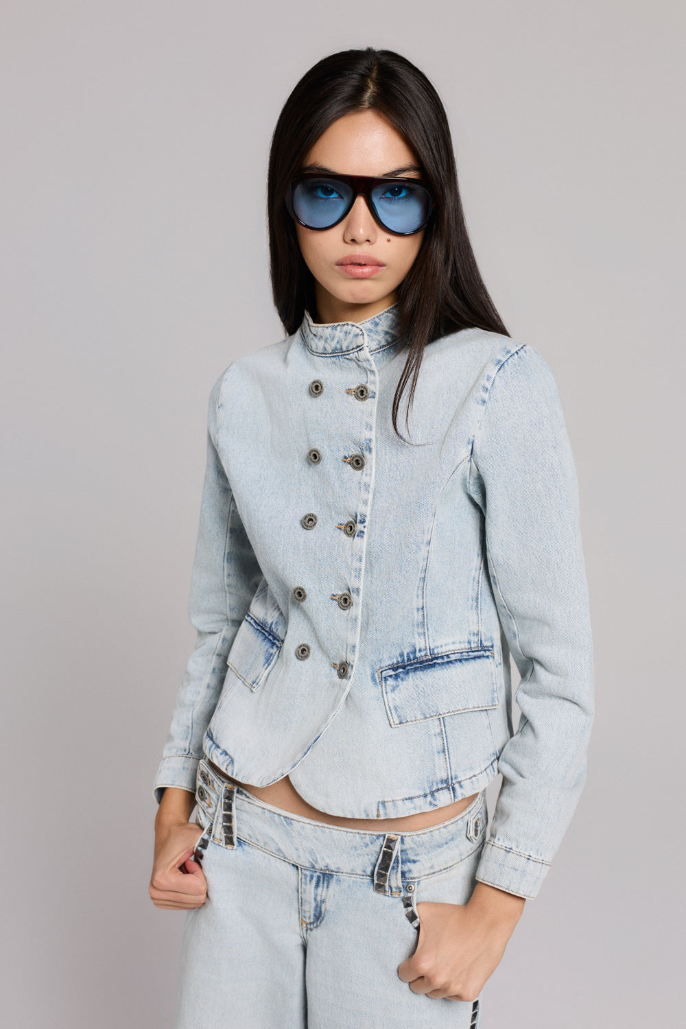 Rebel Skull Denim Jacket
