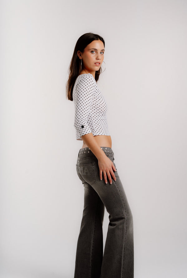 MIDI TEE POLKA DOTS