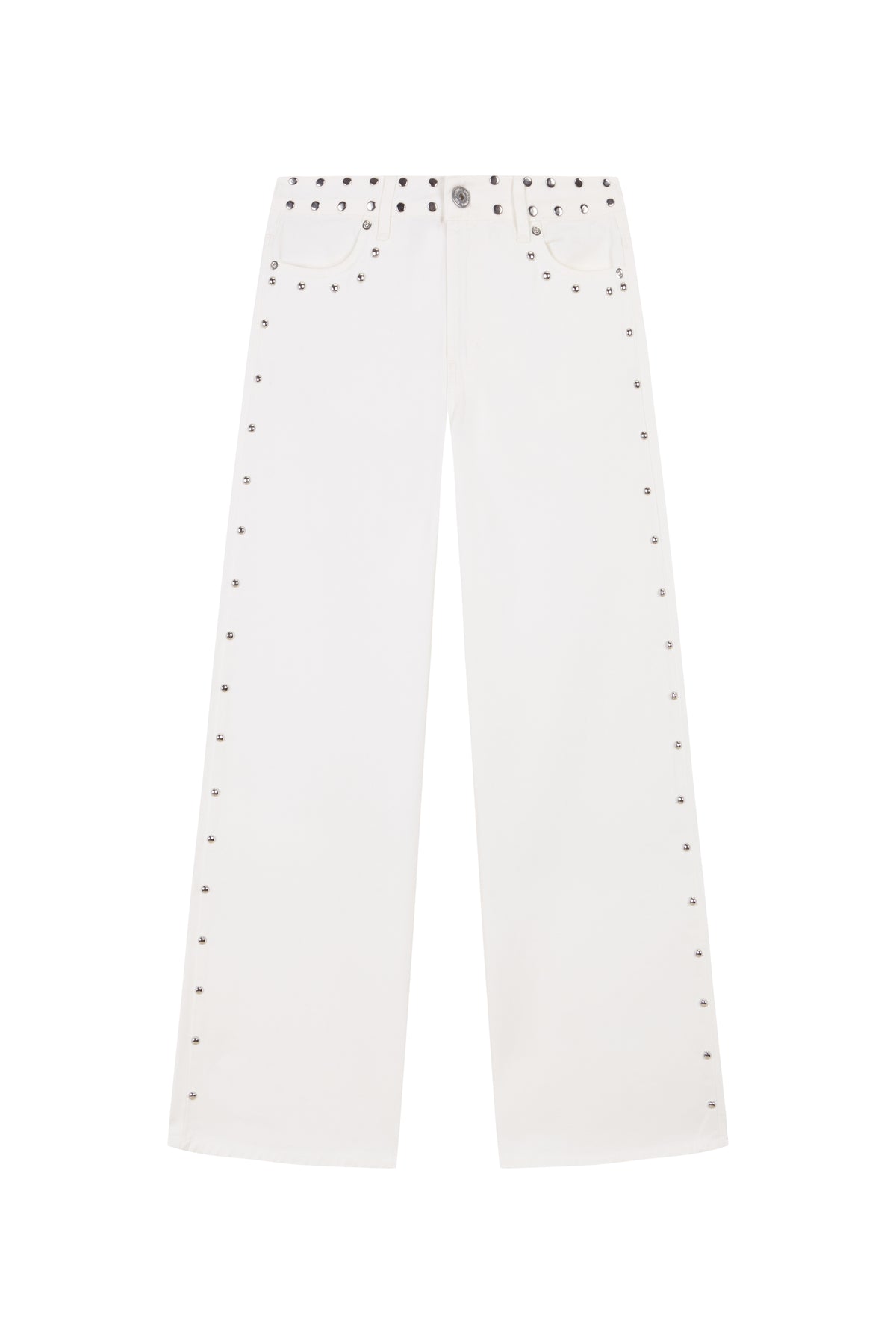 WHITE JEANS SHINY STAR