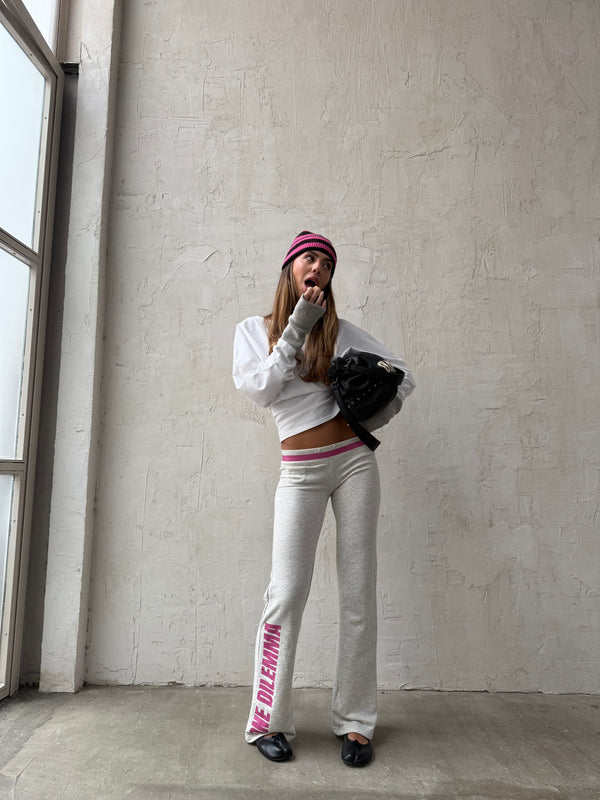 SUPER LOW-RISE SWEAT PANTS
