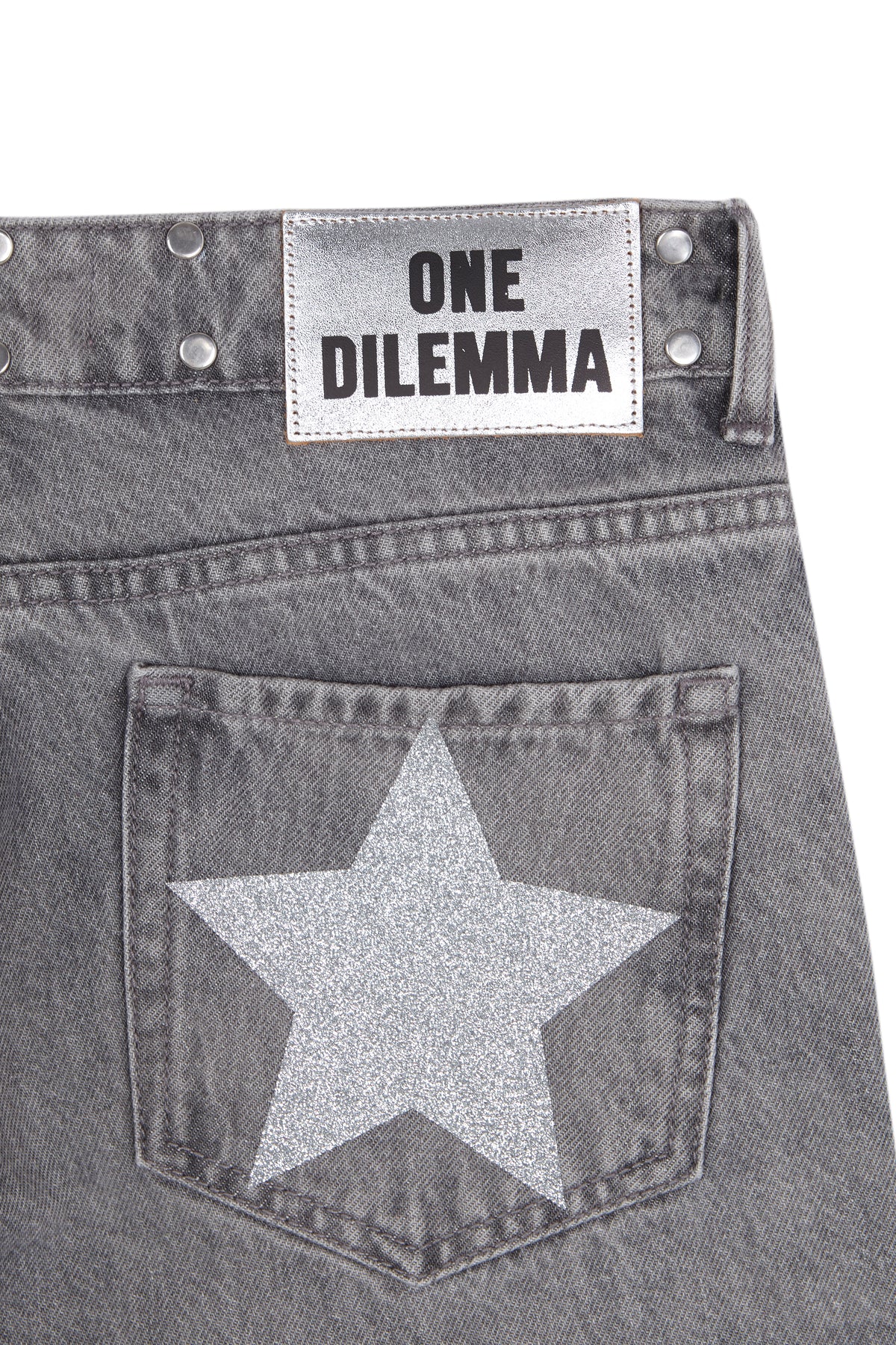 GREY JEANS SHINY STAR