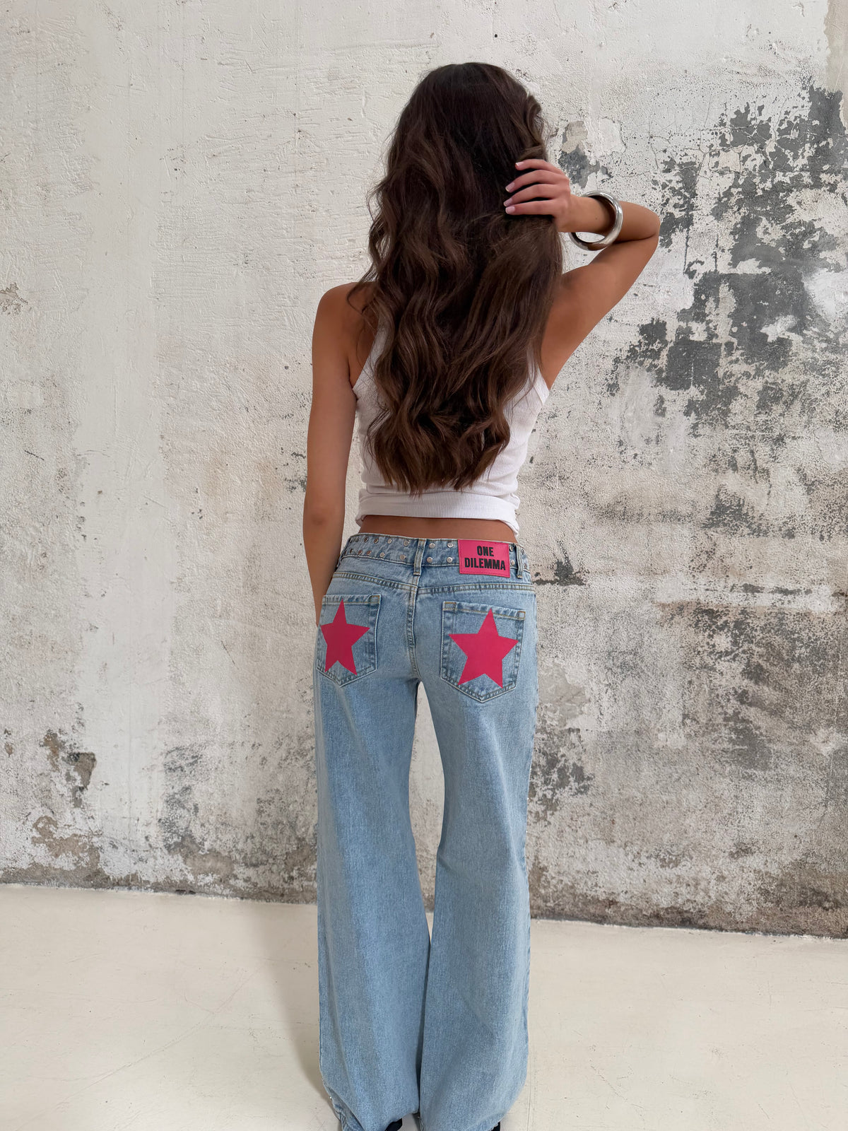PINK STAR JEANS
