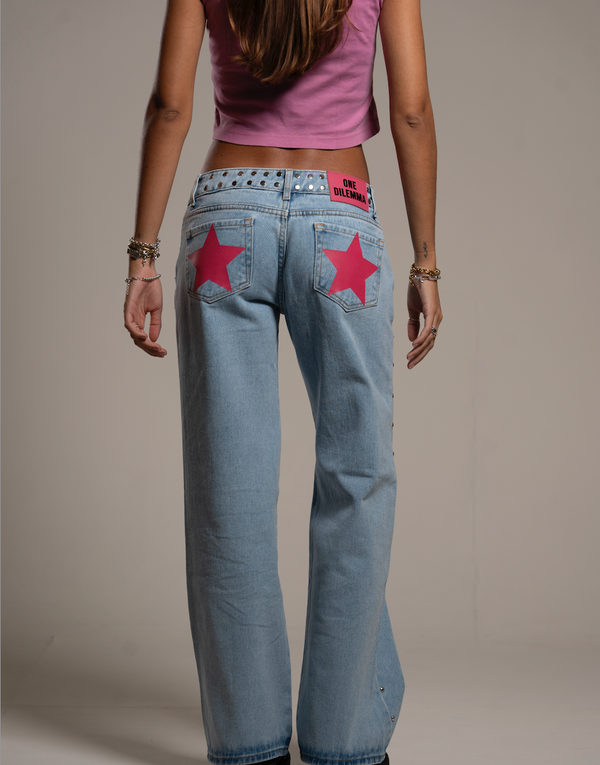 PINK STAR JEANS