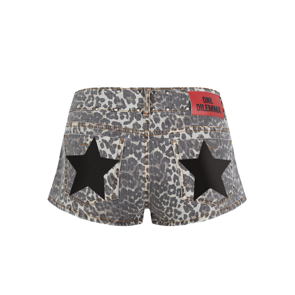 CHEETAH BLACK SHORTS
