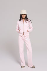 Miss Pink Zipper Crewneck