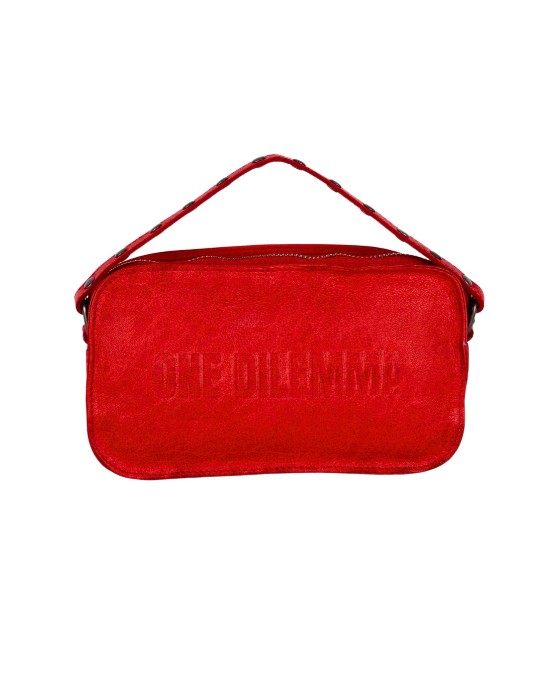 HELENA RED WASHED LEATHER BAG x NÚNOO