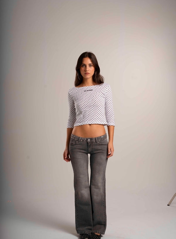 MIDI TEE POLKA DOTS
