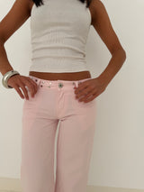 PINK JEANS GREY SHINY STAR