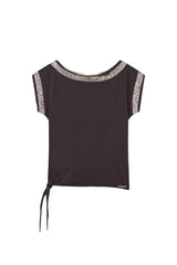 Glam Off Shoulder Black Top
