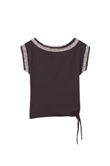 Glam Off Shoulder Black Top