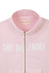Miss Pink Zipper Crewneck