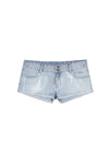 TRANSPARENT SEQUIN MINI SHORT