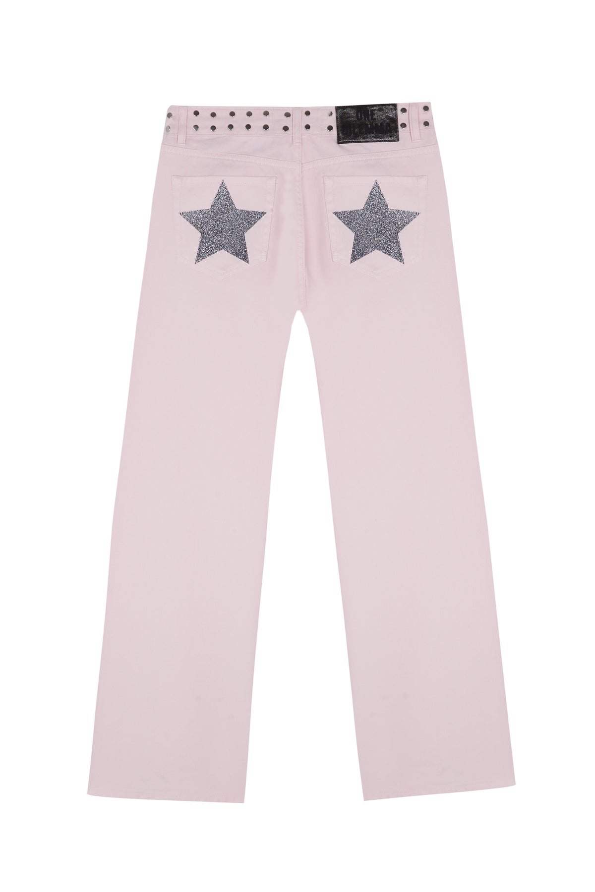 PINK JEANS GREY SHINY STAR