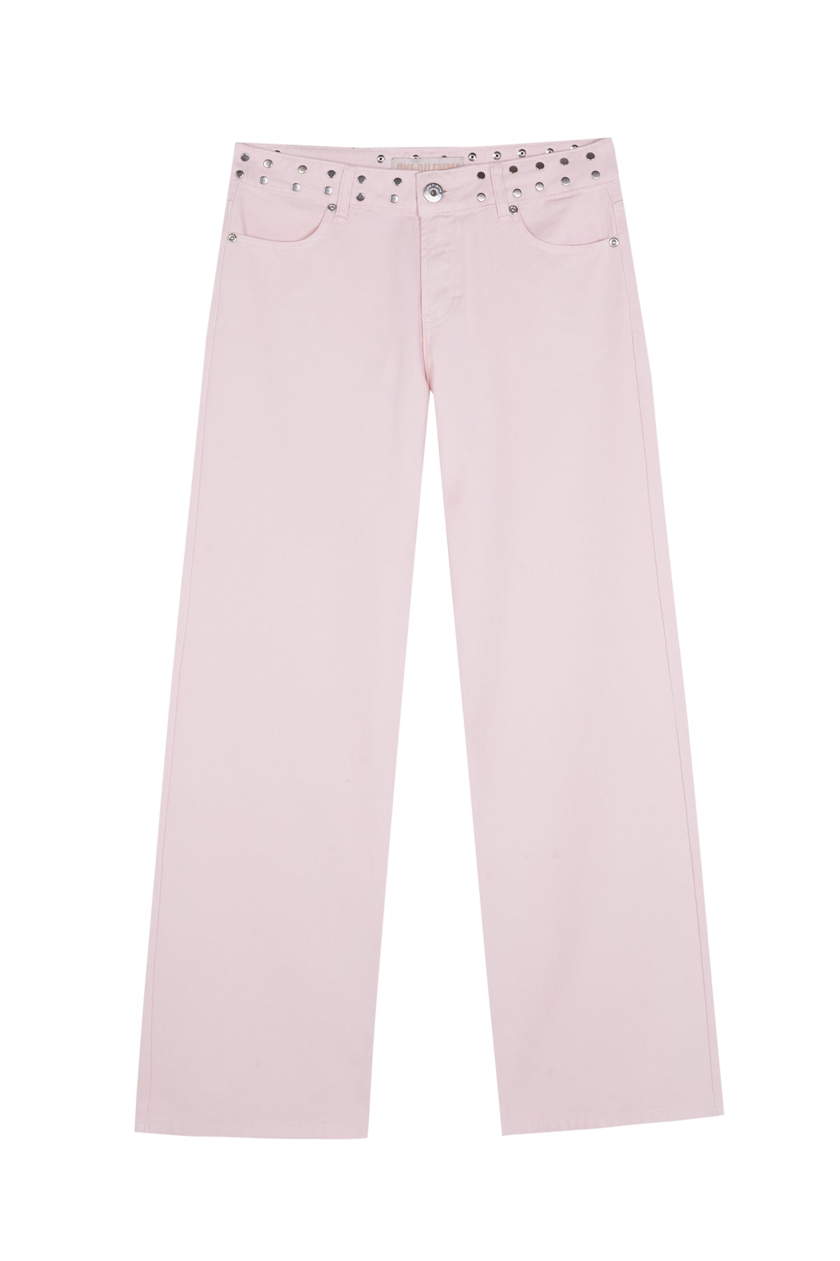 PINK JEANS GREY SHINY STAR