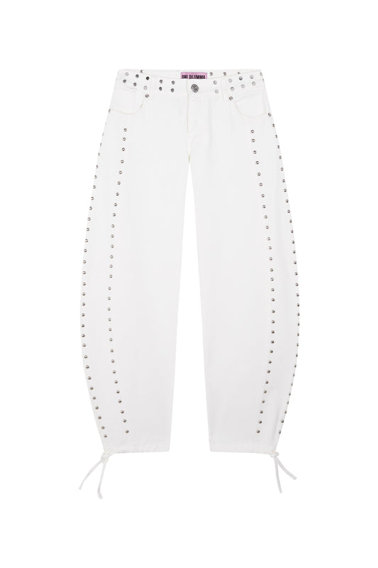 WHITE BALLOON JEANS