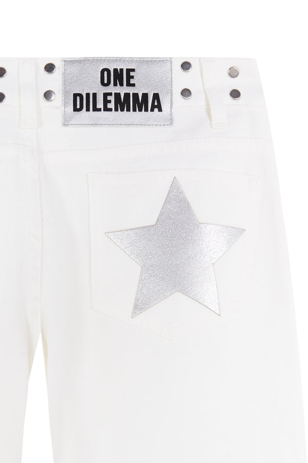 WHITE BALLOON JEANS