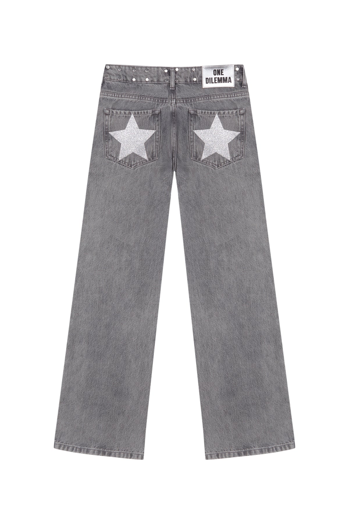 GREY JEANS SHINY STAR
