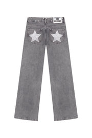 GREY JEANS SHINY STAR