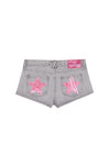 GREY MINI SHORT PINK STAR