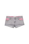 GREY MINI SHORT PINK STAR