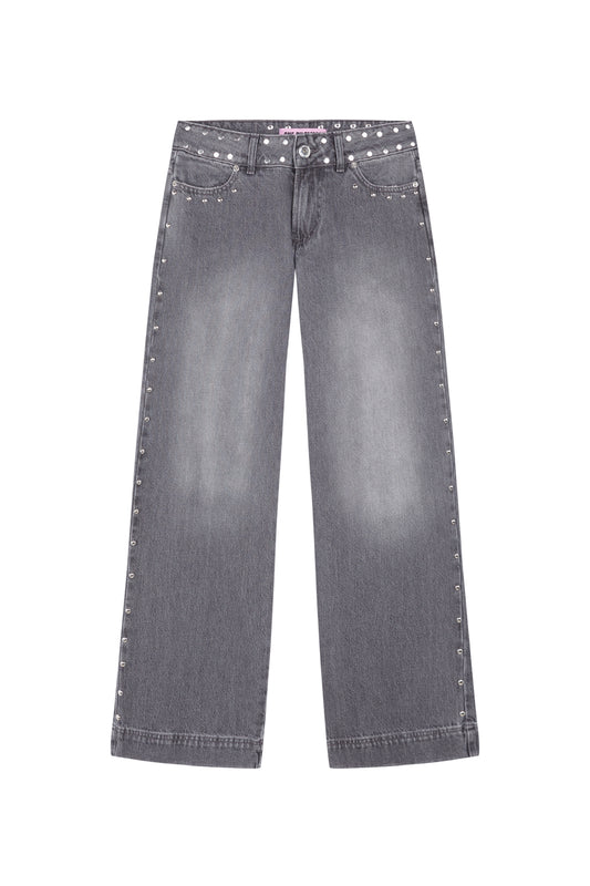 GREY JEANS MULTI-RED STAR