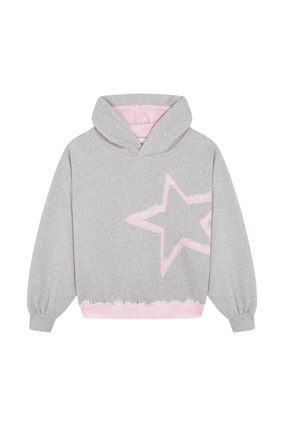 FRAYED STAR HOODIE