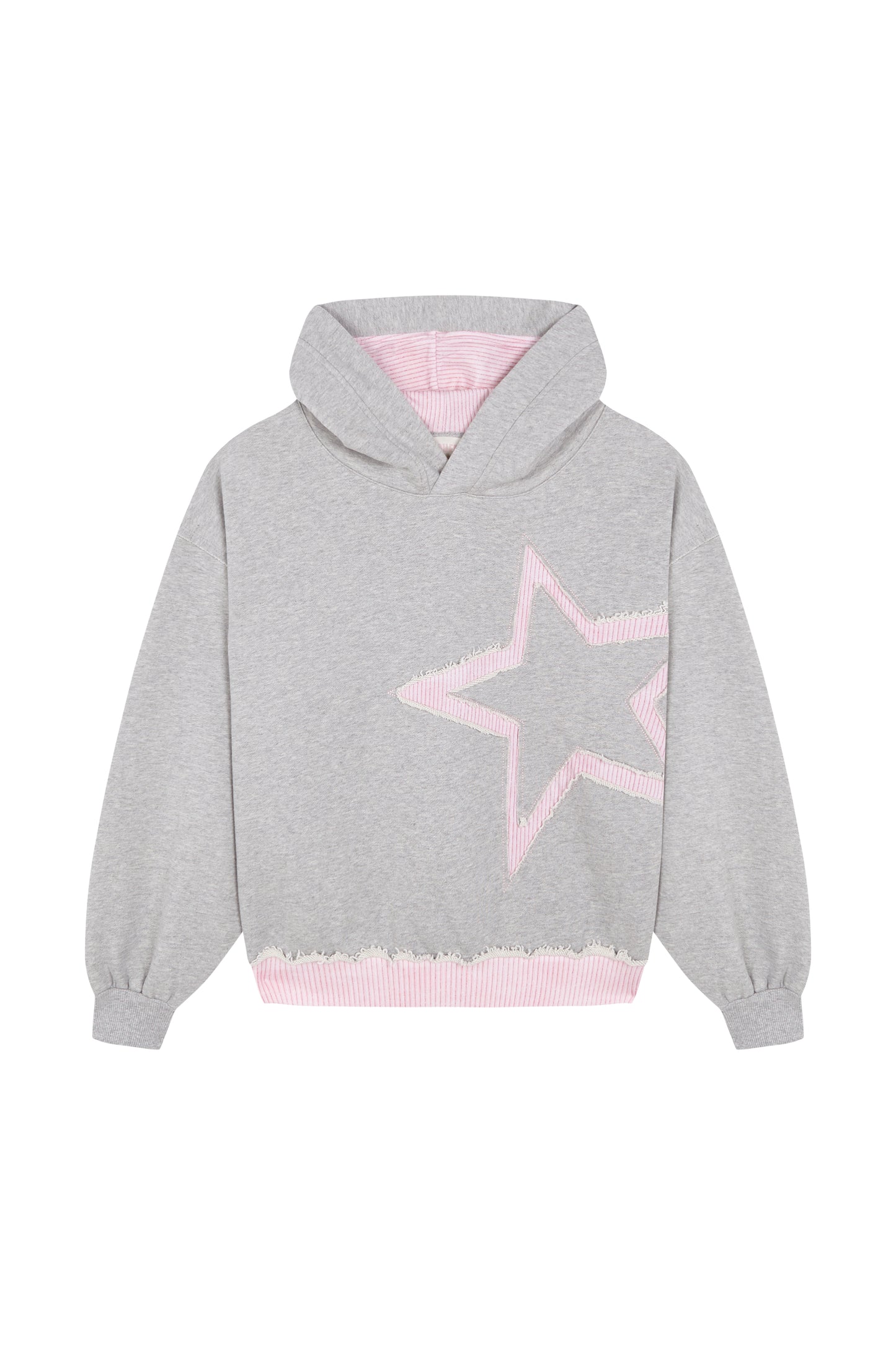 FRAYED STAR HOODIE