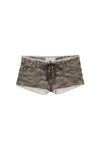 CAMO LACE-UP MINI SHORT