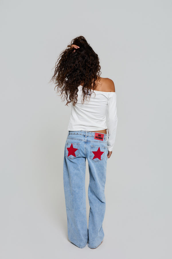 BLUE JEANS RED STAR