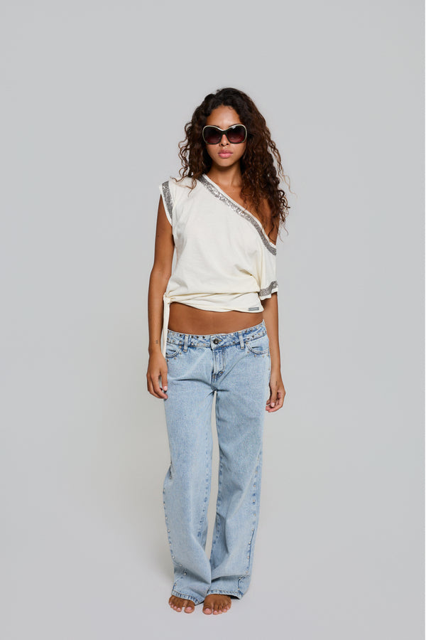 BLUE JEANS PINK STAR