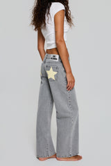 GREY JEANS YELLOW STAR