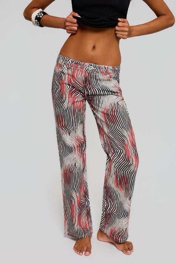 ZEBRA PRINT JEANS