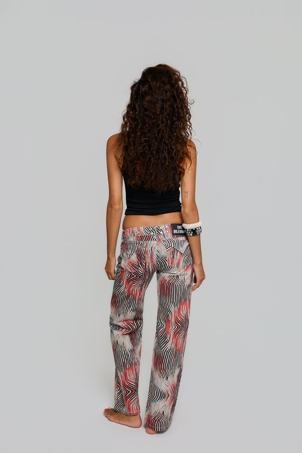 ZEBRA PRINT JEANS