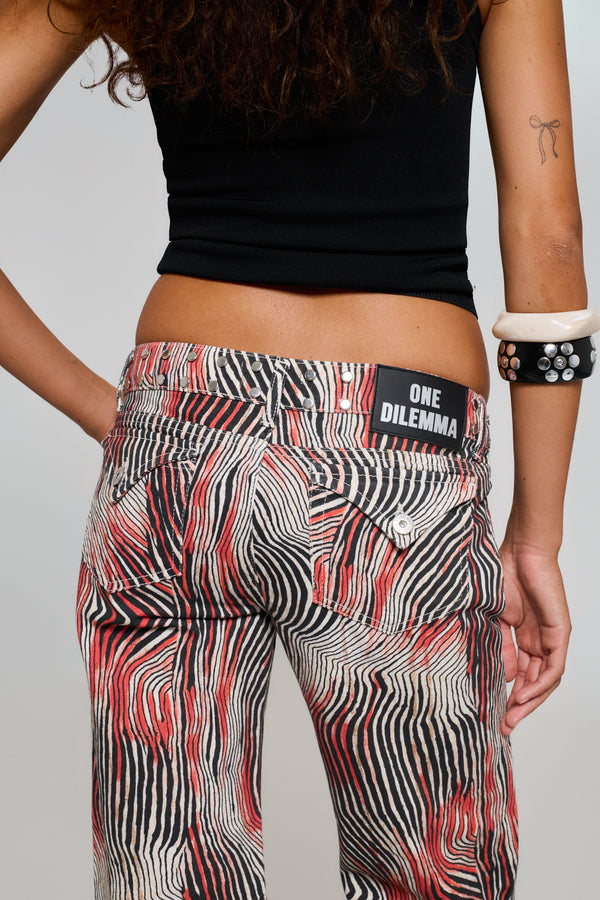 ZEBRA PRINT JEANS